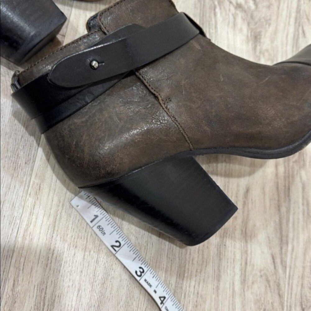 rag & bone Dark Brown HARROW STONE NUBUCK   Ankle Booties EU 39 US  8.5 - Picture 7 of 9